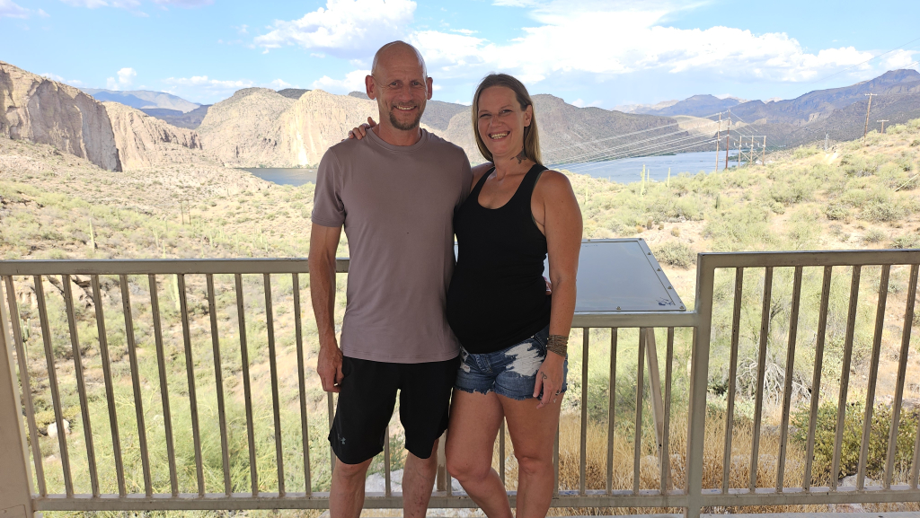 Cassie and her husband