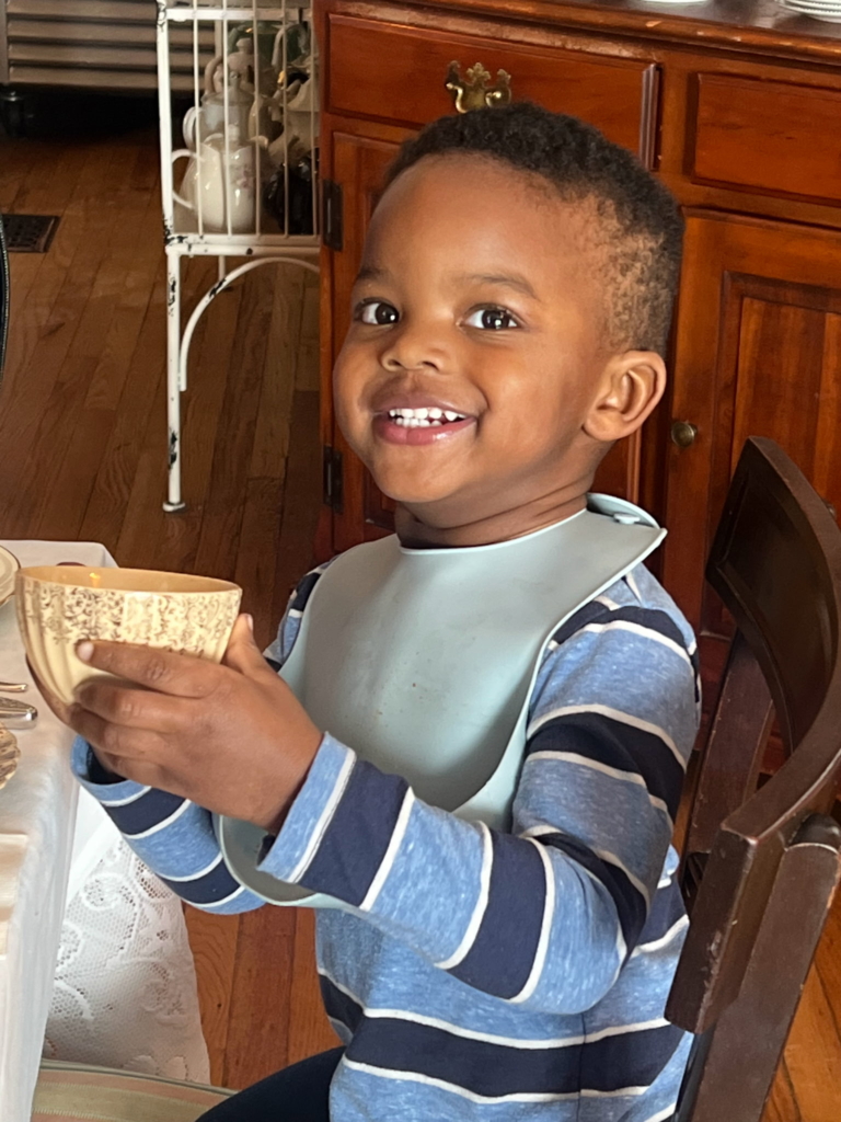 Wyatt smiling